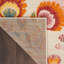 Tapis beige / jaune / rouge à motif floral Whittman-2106734415