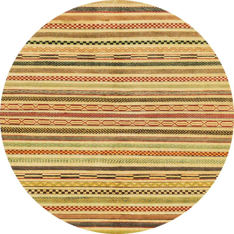 Abstract Indoor Rug, Round 4'