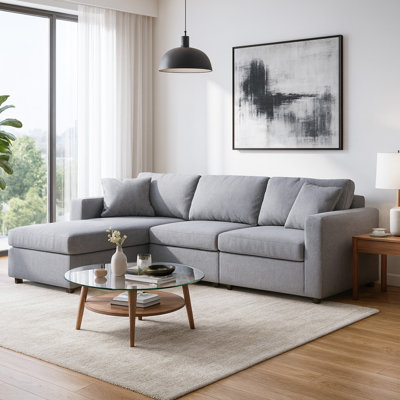 Canapé modulaire 3 pièces avec méridienne Braintree