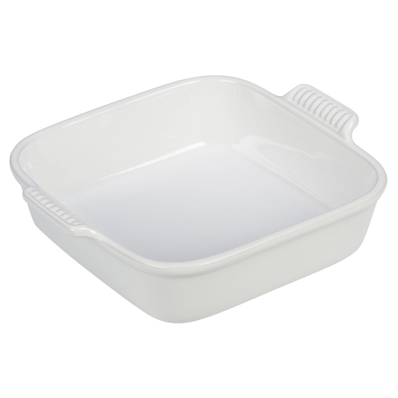 Le Creuset Heritage Stoneware Square Dish, 3 qt., White