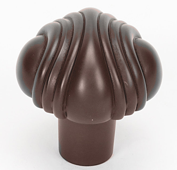 Venetian Novelty Knob, Chocolate Bronze, 1.38" H x 1.5" W x 0.5" D