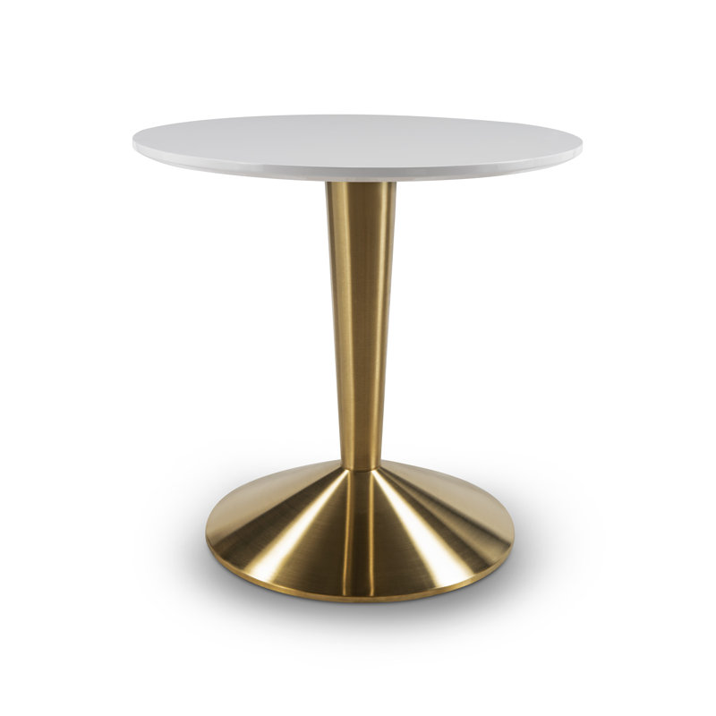 Isan Round Dining Table, Brass, 110cm L x 110cm W
