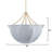 Aire 4-Light Large Chandelier, Pale Blue Linen-135533114