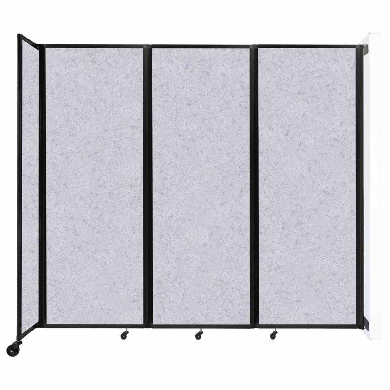 11 - Cloison pliante à panneaux, 3, Gris marbre, H 82 po x l 102 po x P 12 po