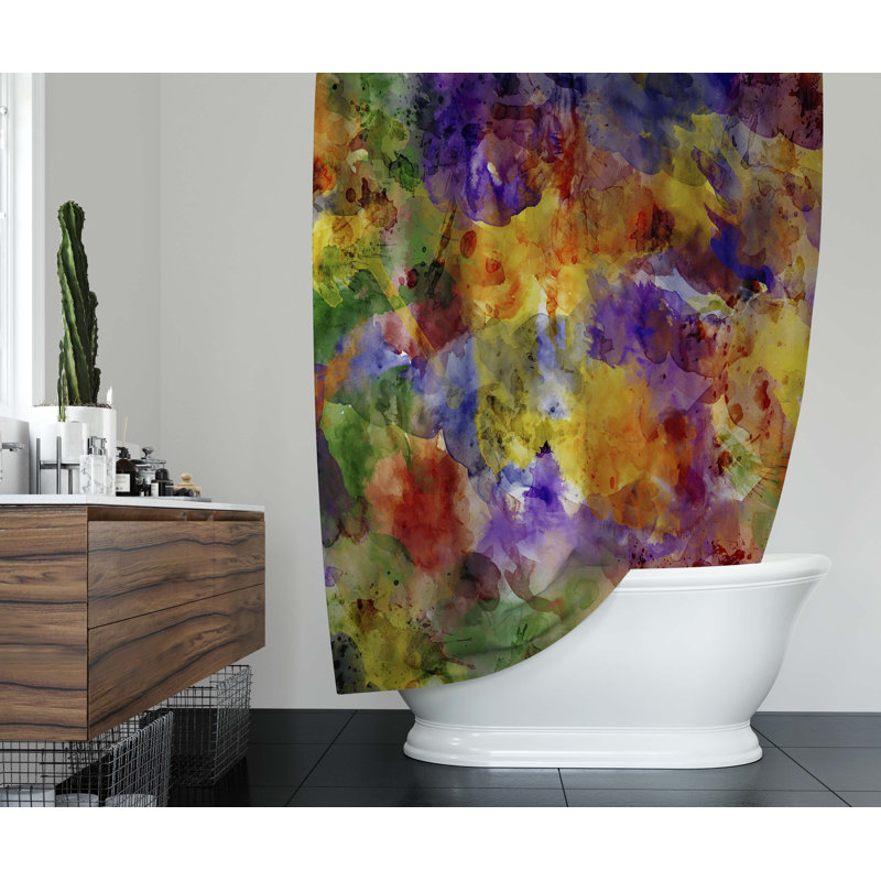 Elings Abstract Shower Curtain, 90" H x 70" W