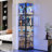 69"H 4-Tier Corner Display Cabinet with Light-411506418