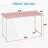 Office Desk Small Computer Desk Study and Writing Table Simple Modern Desk with Metal Frame for Home Office-484112099