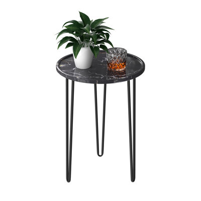 Table d'appoint moderne d'extérieur 21,5 po Dier