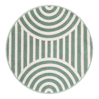 Unique Loom Lines Whimsy Kids Rug