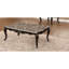 Ensemble 2 pièces Transitional Elegance: table basse et table de bout avec plateau en marbre, accents courbés en noyer foncé pour le salon principal