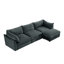Canapé de salon moderne polyvalent en chenille avec rangement confortable