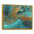Toile avec cadre flottant or