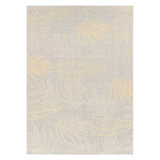 Tapis intérieur / extérieur rectangulaire en polypropylène tissé à plat à la machine en jaune