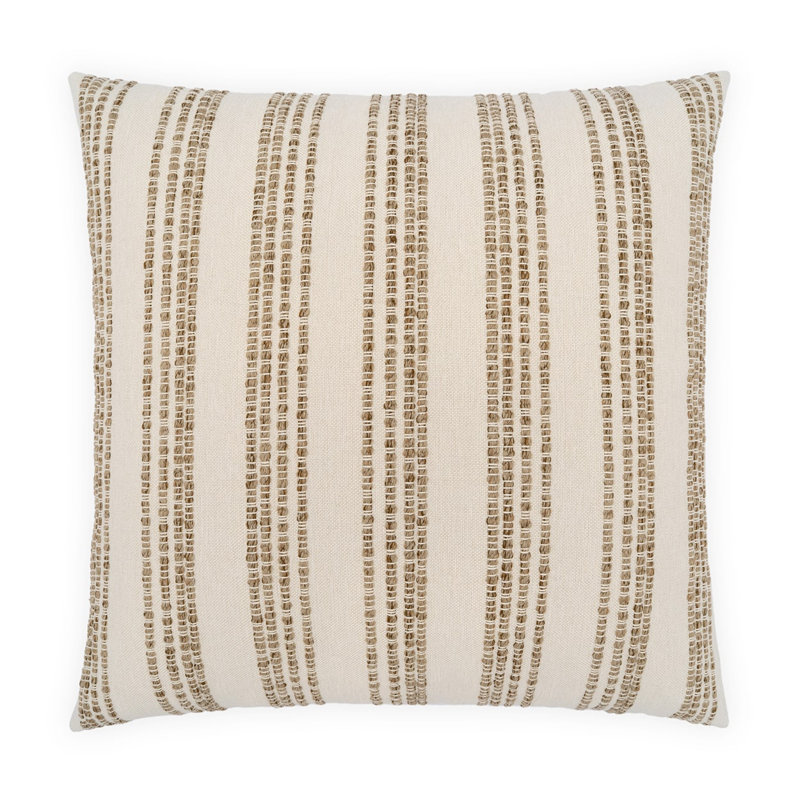 Loom Line Throw Pillow, 22"H x 22"W, Earth