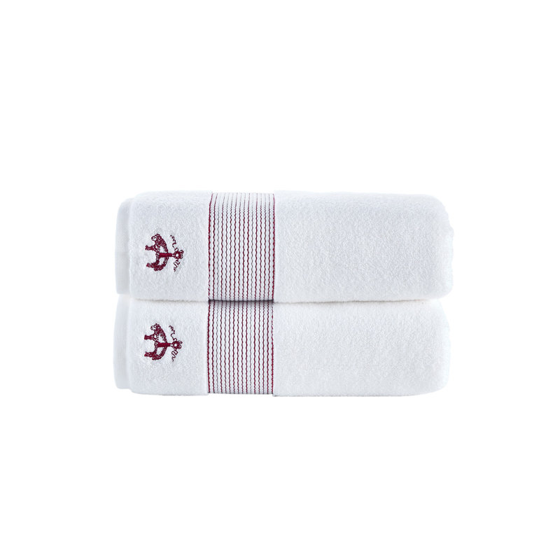Turkish Cotton Midweight Bath Towel, Scarlet Sage