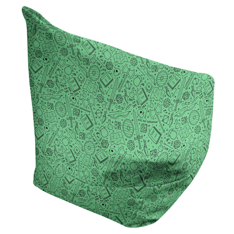 Sac de pois Leffel, Pas de bourre, Vert / noir, H 120 po x L 2 po x P 60 po