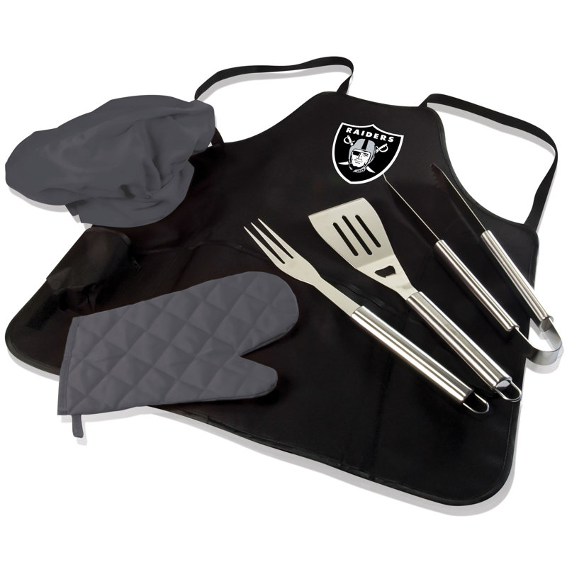 Solid Color Canvas Apron Sets, Oakland Raiders