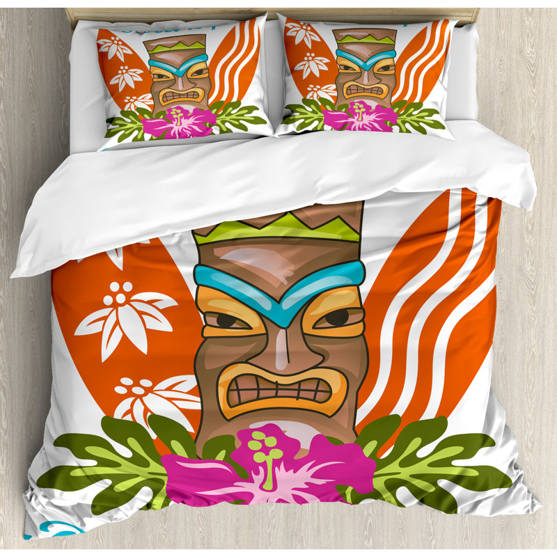 Ensemble de housse de couette bar tiki, Grand