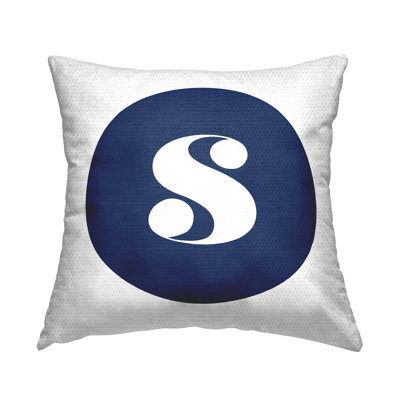 Coussin réversible Blue Circle