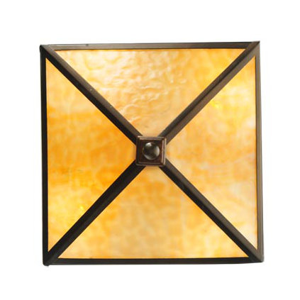 Lone Grizzly Bear Flush Mount, 10.5" H x 17" W x 17" D, 4 Light