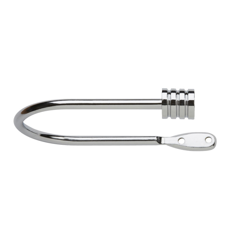 Curtain Holdback, Chrome, 0.24cm H x 28cm W x 10.70cm D