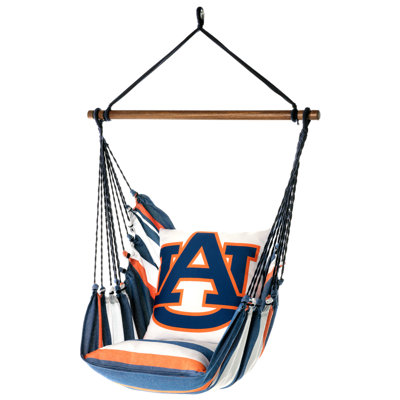 Auburn Tigers AU Logo Hammock Chair Swing in Navy and Orange