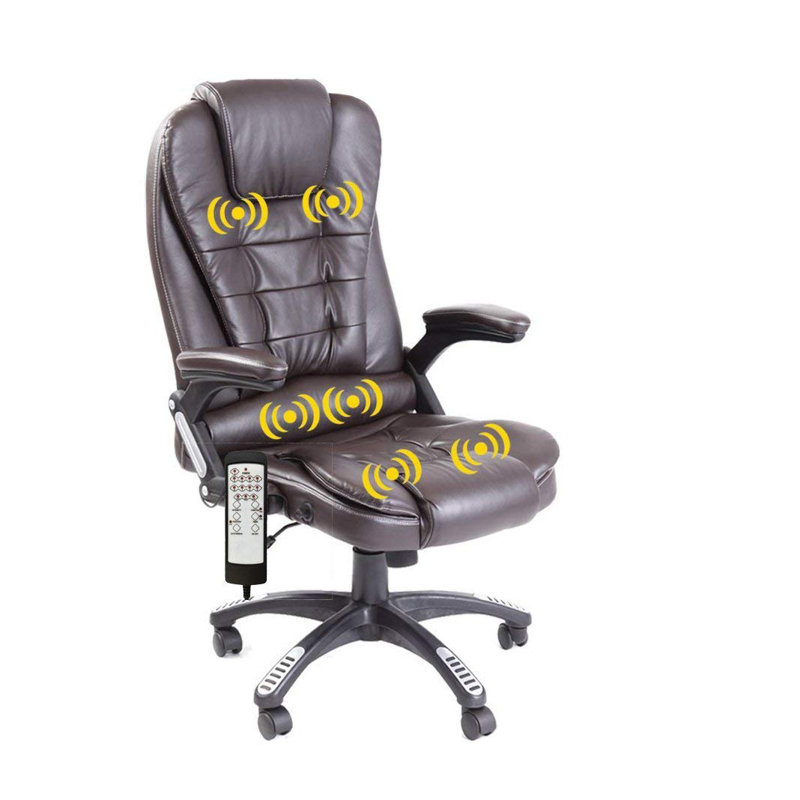 Mannion Executive Chair with Headrest, Brown