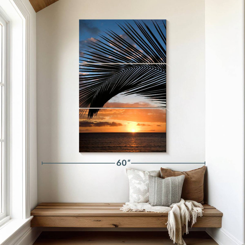 Coucher de soleil Harnek à Maui Beach, H 50 po x l 32 po