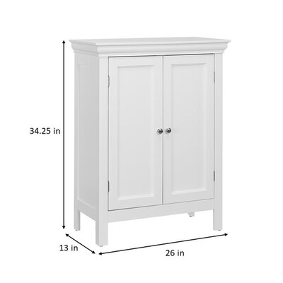 Three Posts™ Nantwich Freestanding Bathroom Cabinet & Reviews 