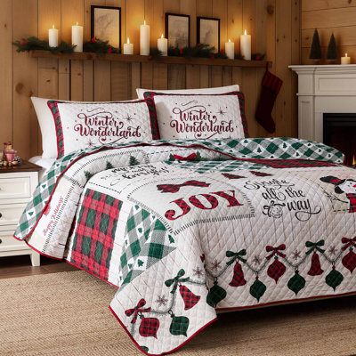 Avanti Linens Patchwork Plaid Quilt Set