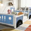 Classic Car-Shaped Platform Bed with Wheels-1076935179-1076935178