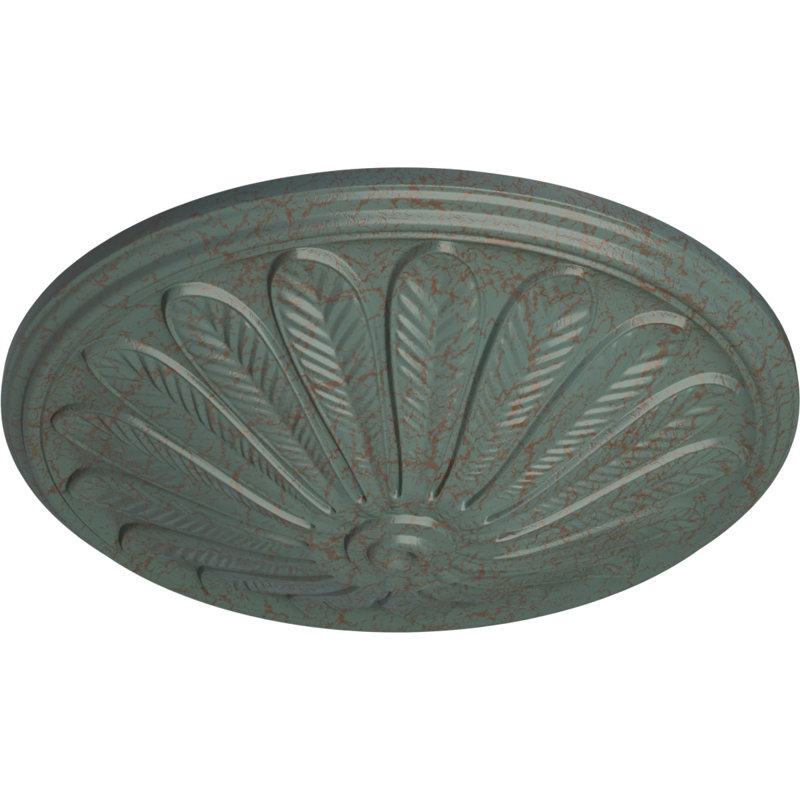 Médaillon de plafond Endurathane Brontes, diamètre extérieur 25 1/2 po x P 5 1/2 po (convient aux auvents jusqu'à 3 5/8 po)
