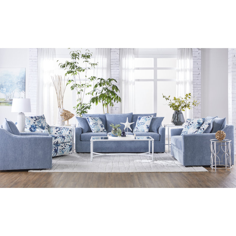 Fauteuil pivotant rembourré 35 po - ardoise Molly
