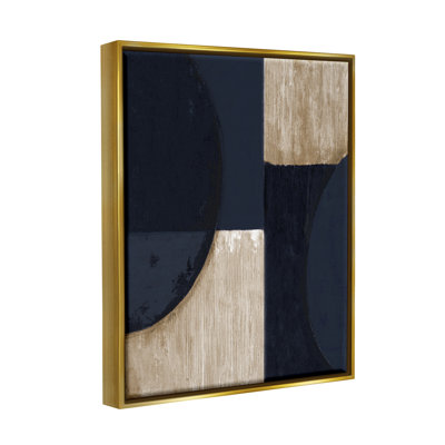 «Wrought Studio ™ Contemporary Dark Shapes», art mural encadré par Tava Studios