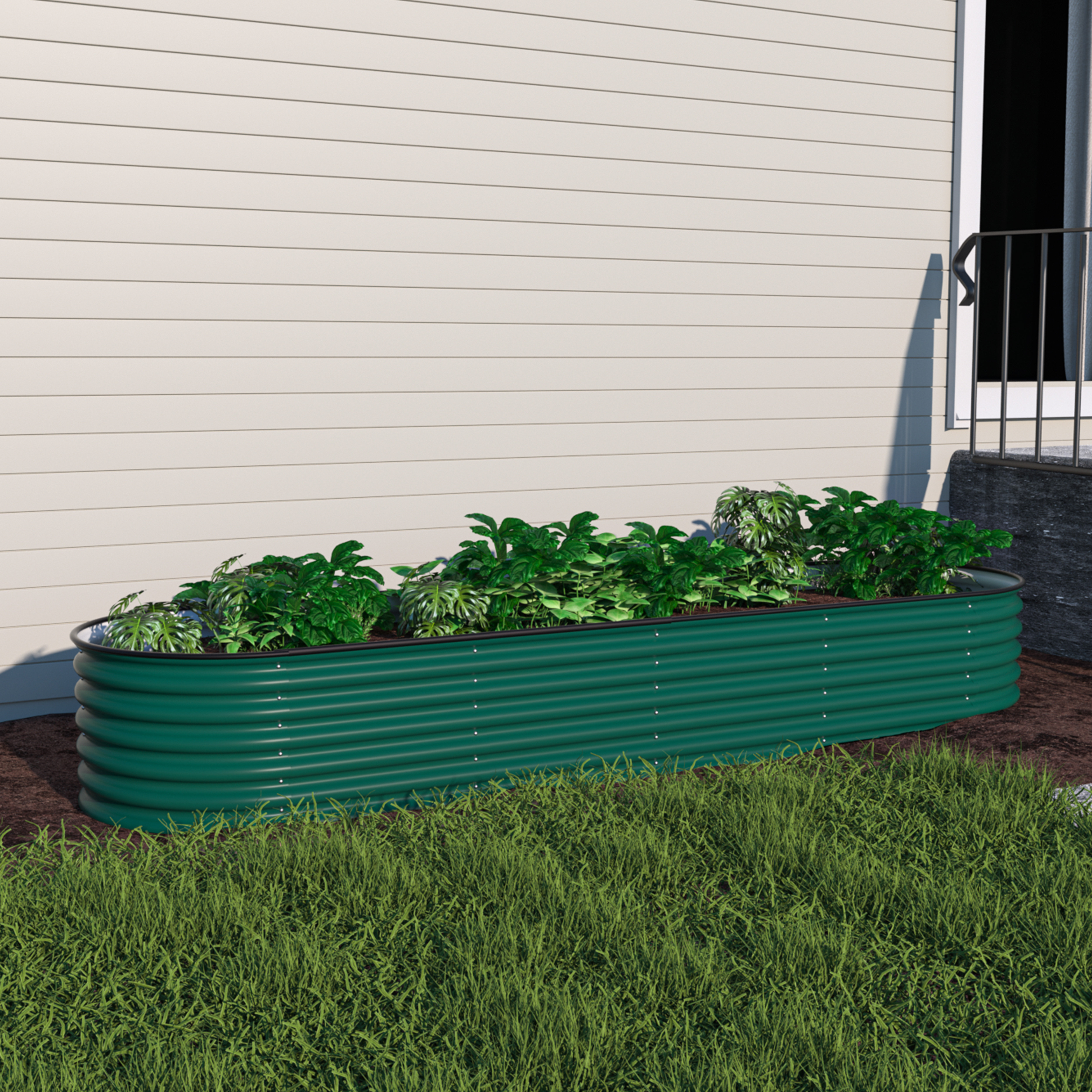 Freeport Park® Heise 9 In 1 Modular Galvanized Steel Raised