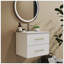 Meuble-lavabo mural 24 po avec lavabo en céramique