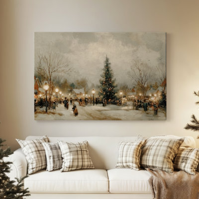 Dusk of Honeyed Manger-Premium Gallery Wrapped Canvas