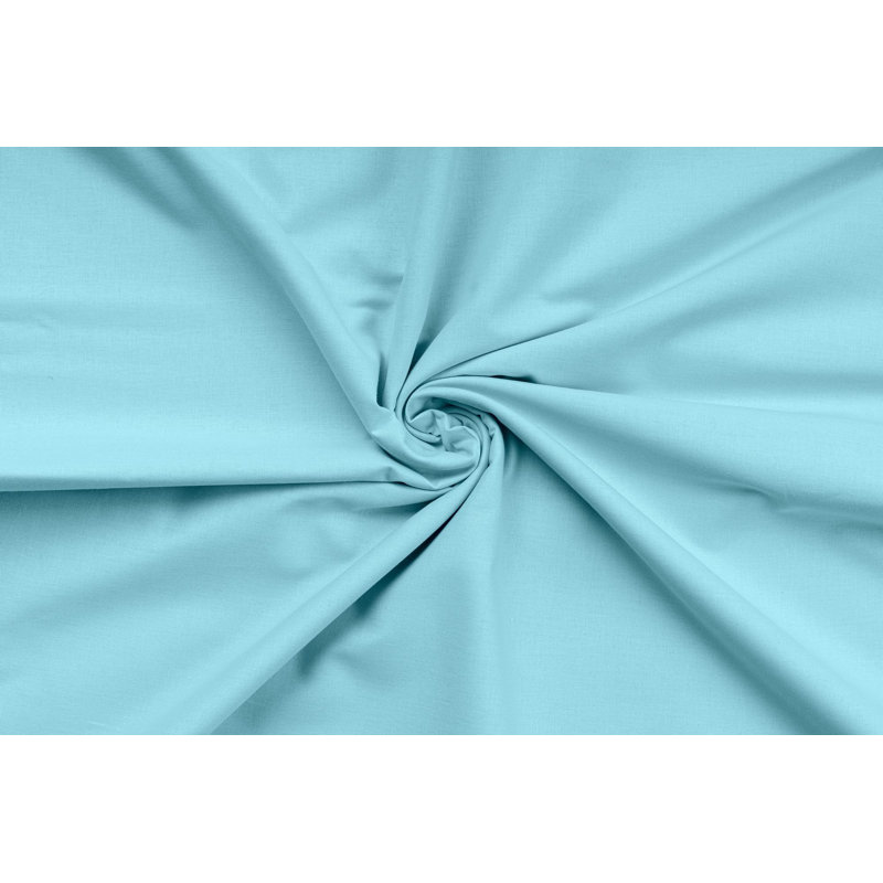 King Quilt Cover Set, 100% Cotton Ranforce, Turquoise | Duvet Cover 102.4 x 86.6 inches & 2 Pillowcases 23.6 x 23.6 inches | 155 Thread Count, Button Closure, Machine Washable | Cozy & Stylish Bedding