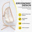 Chaise hamac suspendue et pliable en métal