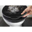 18-Inch Black Elongated Toilet Seat with Leopard Print