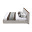 Grand lit tapissier gris - 75,41 po Long et large: 89,68 po