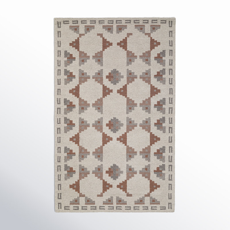 Tapis rectangulaire en laine Elsey, Rectangulaire 3 pi x 5 pi