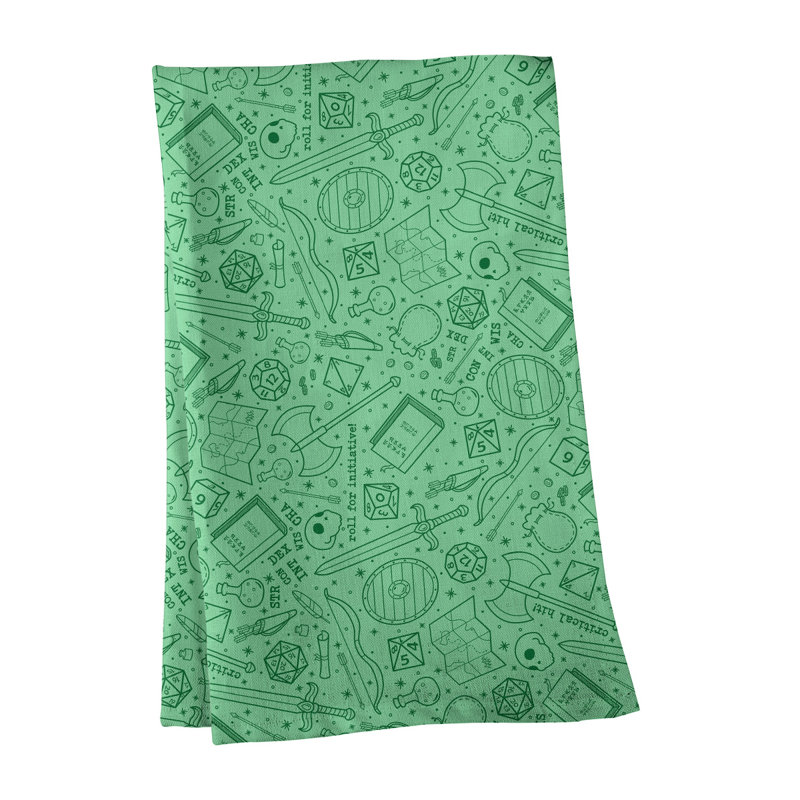 Mcguigan Tea Towel Kitchen Towel, Green, Cotton Twill