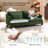  83.86"W Linen Blend Piped T-Cushions 2-Seat Loveseat Sofa-157209015