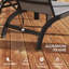 2 chaises Adirondack en aluminium avec siège en filet Muskoka