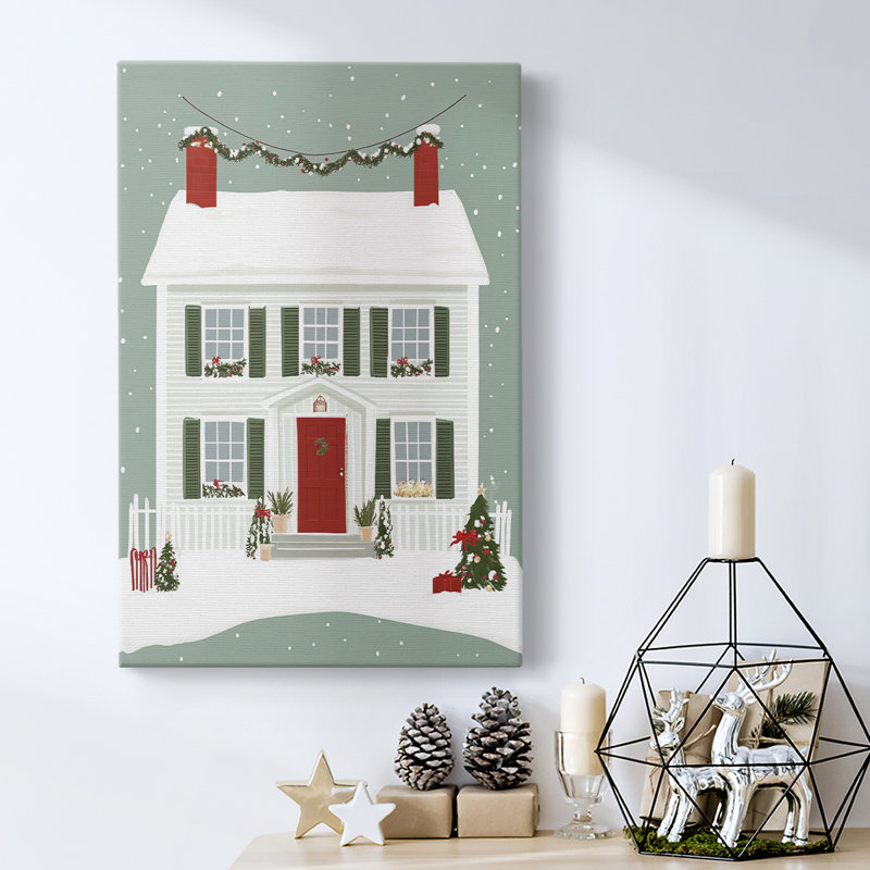 Art des Fêtes de Noël - Toile tendue avec châssis XXXV, H 27 po x l 18 po