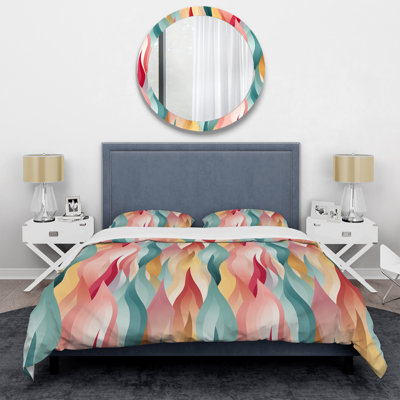 Urban Muted Tones - Geometric Duvet Cover Set - Microfiber Polyester