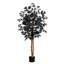 Ficus artificiel noir d'Halloween avec tronc naturel-1771744896