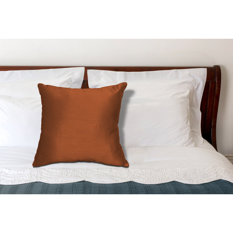 Aerial Throw Pillow, Burnt Orange