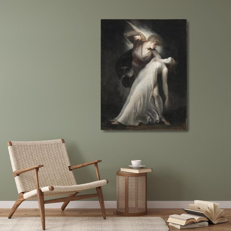 «Celadon and Amelia» par Henry Fuseli - Art mural sur toile tendue avec châssis, H 40 po x l 28 po